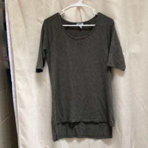 Longer sleeved jersey cotton soft t